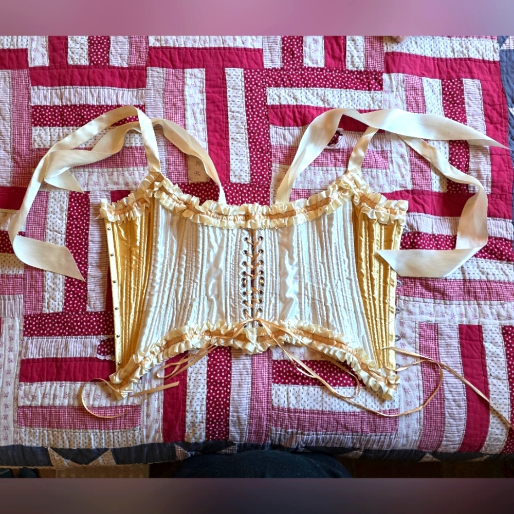 Elegant Cream Corset Top